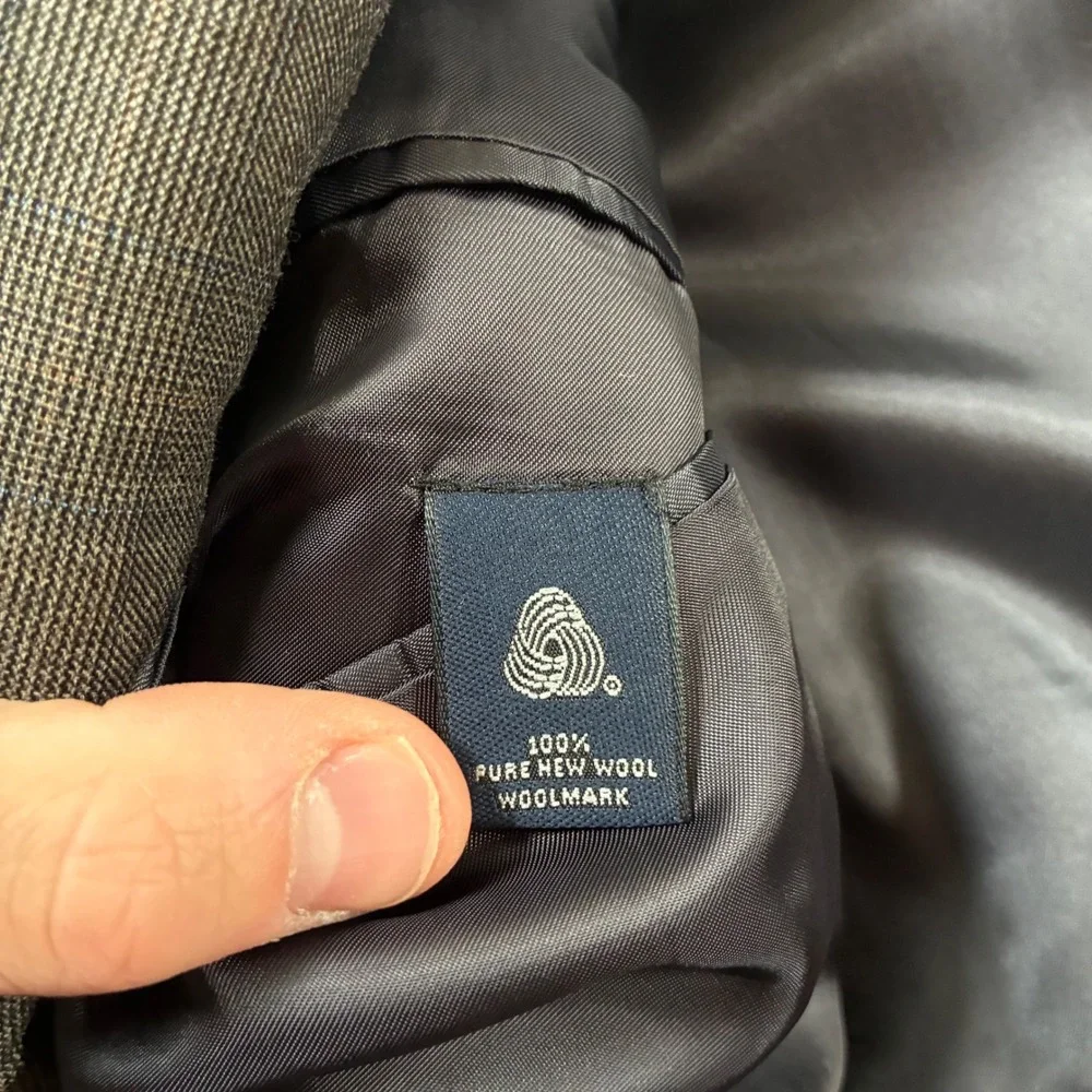 Brooks Brothers Blazer 46R Brown Glen Plaid 100% Wool Sport Coat Canada